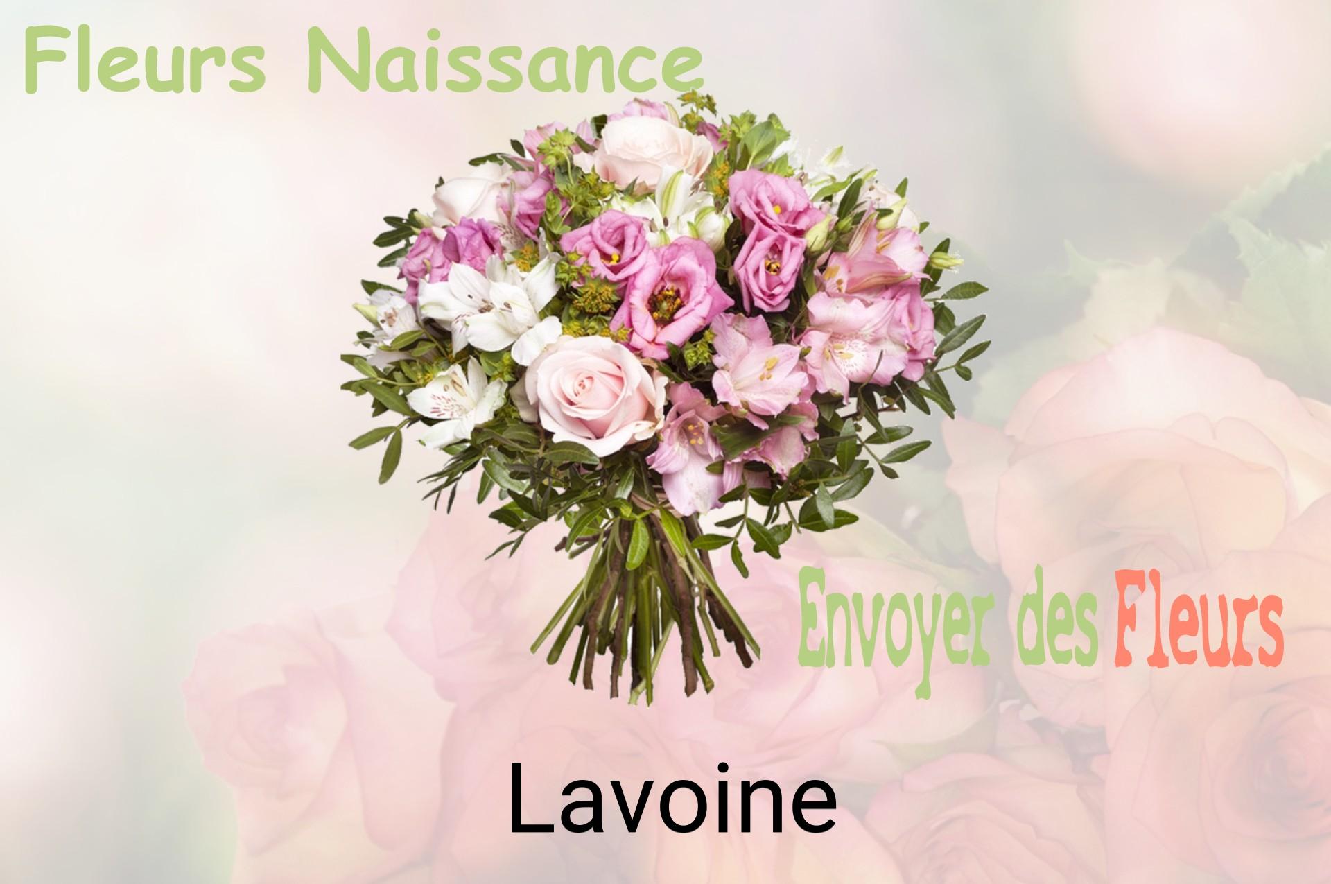Bouquet de fleurs de naissance livré à Lavoine